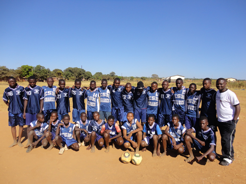 The soccer outreach in Zambia